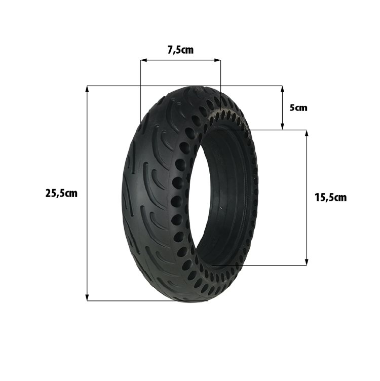 Pneu plein 10x2.70-6.5