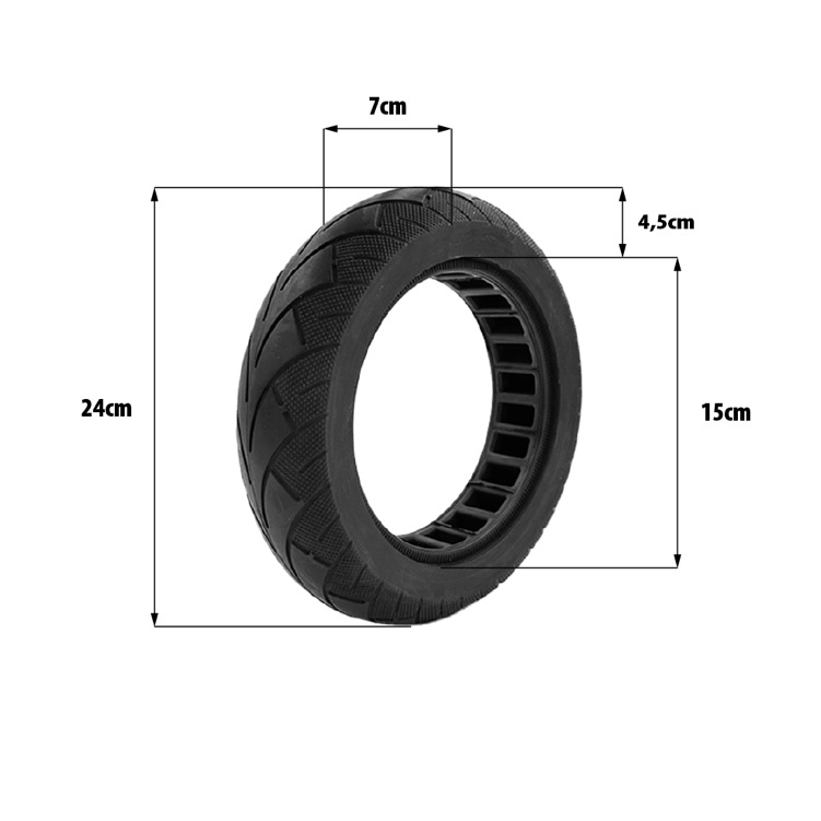 Pneu plein 10x2.50 Kuickwheel