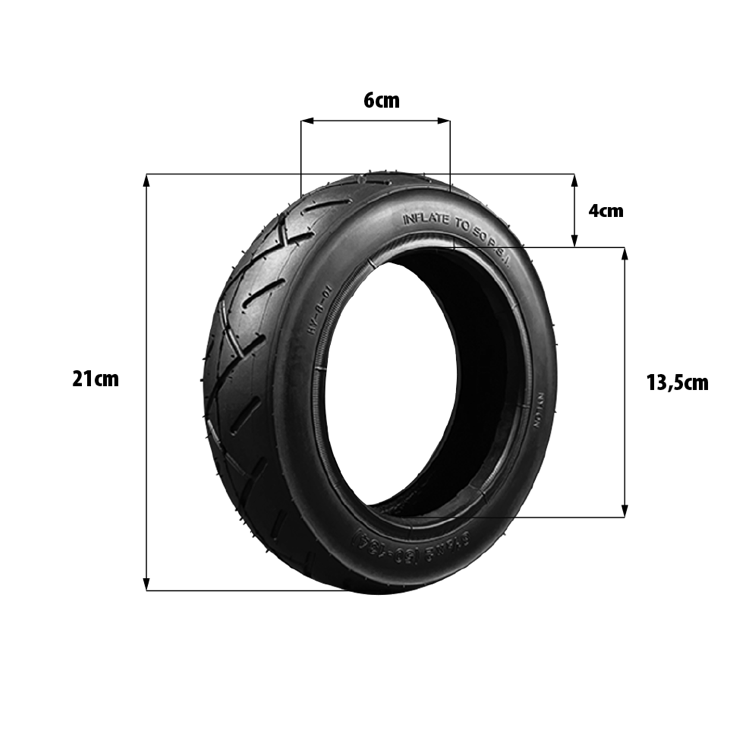 Pneu Zero 8.5X2 pouces (50-134)