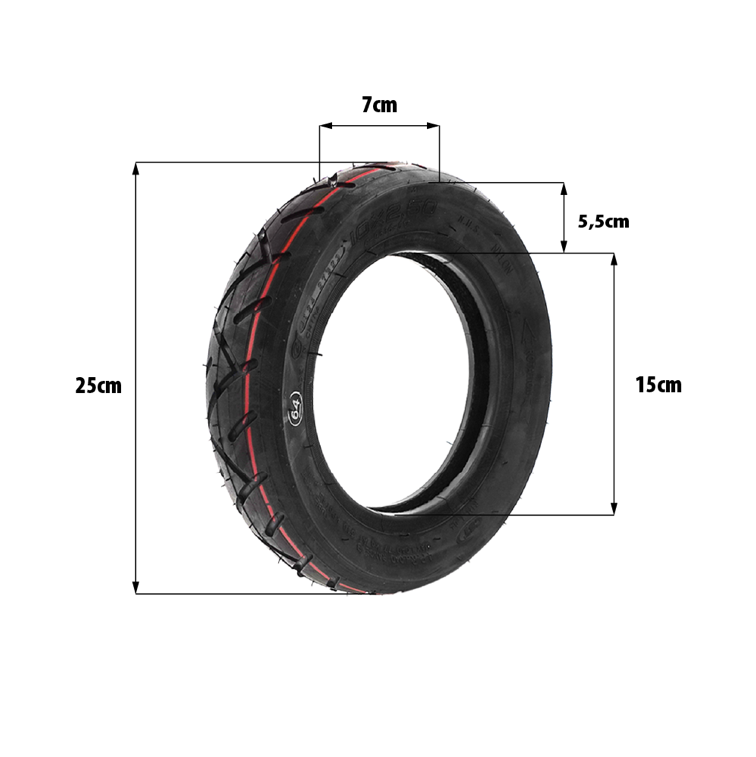 Pneu 10X2.50 renforcé CST