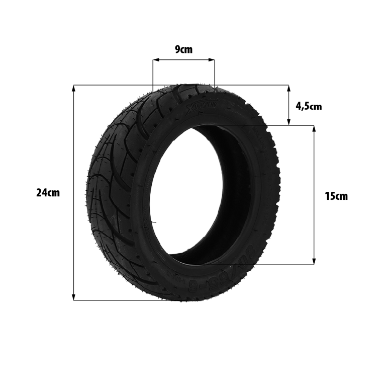 Pneu 80/65-6 route Dualtron Victor Zero10x Mantis