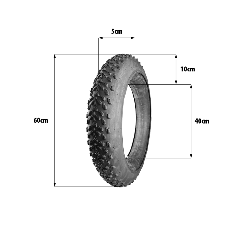 Pneu fat bike 24x4.0 pouces