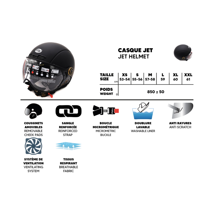 Casque JET FRV