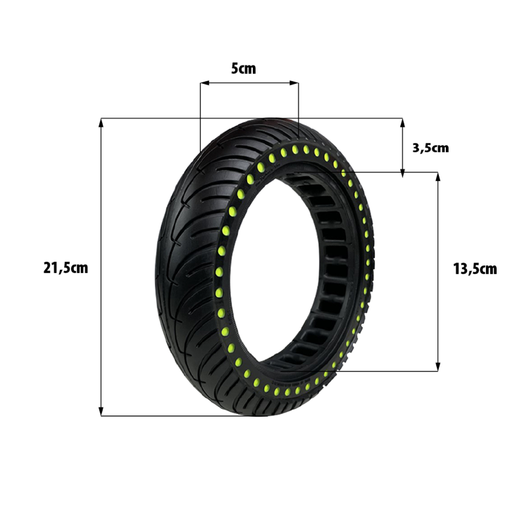 Pneu plein fluo Xiaomi  8,5x2 pouces