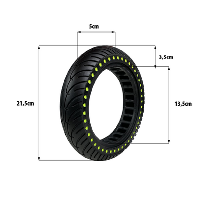 Pneu plein fluo Xiaomi  8,5x2 pouces