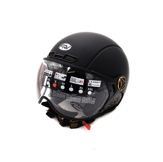 Casque JET FRV noir mat (taille XS à XXL)