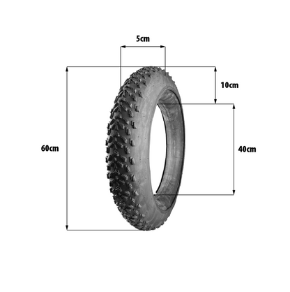 Pneu fat bike 24x4.0 pouces